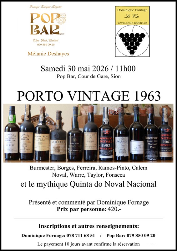 Porto Vintage horizontale 1963 Noval Nacional Dominique Fornage nobilis