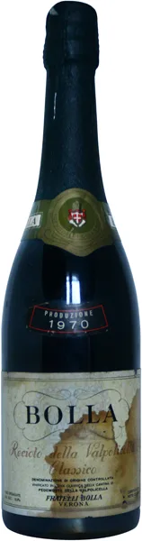 Recioto Valpolicelle Classico Bolla 1970 Dominique Fornage Wine Vin ecole nobilis