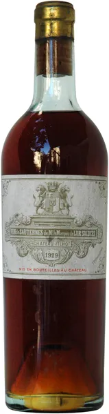 Chateau Filhot Sauternes 1929 Dominique Fornage Wine Vin ecole nobilis