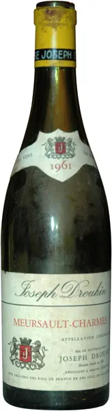 Meursault Charmes Joseph Drouhin 1961 Dominique Fornage Wine Vin ecole nobilis