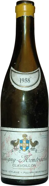 Puligny Montracher Clavoillon premier cru Domaine Leflaive 1958 Dominique Fornage Wine Vin ecole nobilis